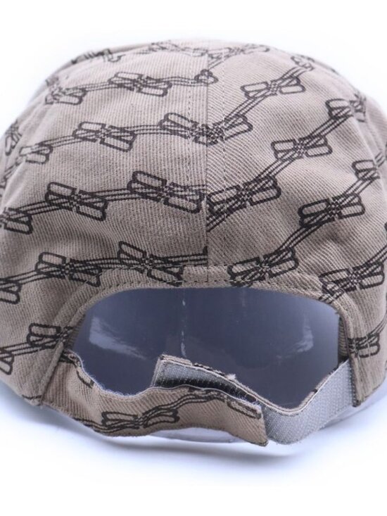 Balenciaga BB Monogram Logo 6 Panel Cap Bbmonogram Beige main image 5